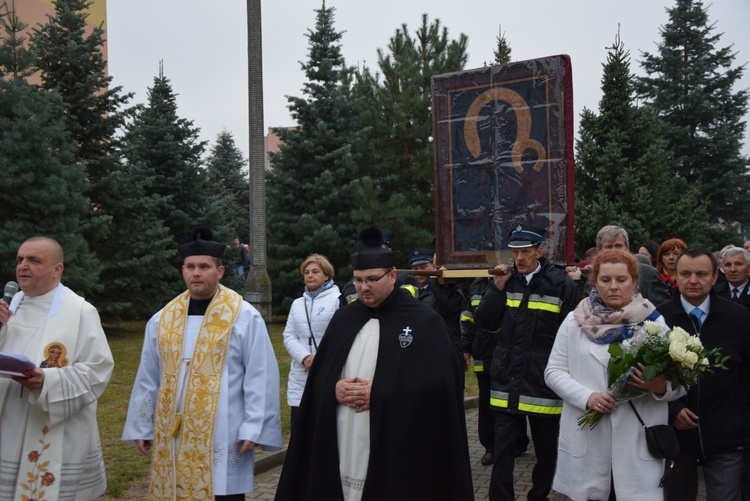 Powitanie ikony MB Częstochowskiej na Sójczym Wzgórzu