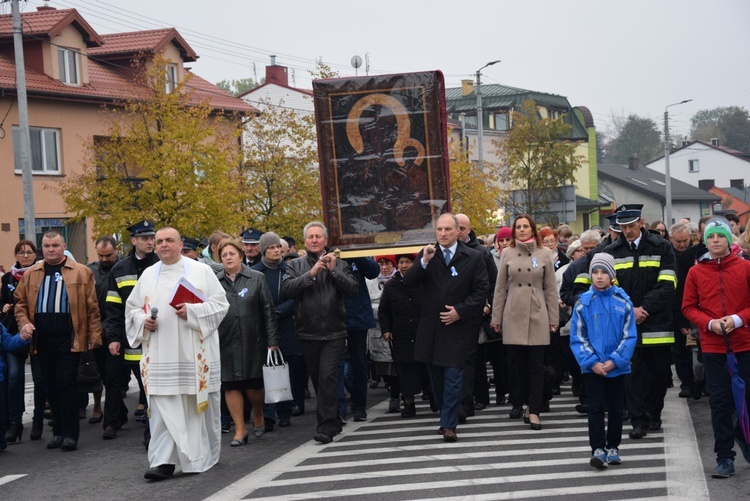 Powitanie ikony MB Częstochowskiej na Sójczym Wzgórzu