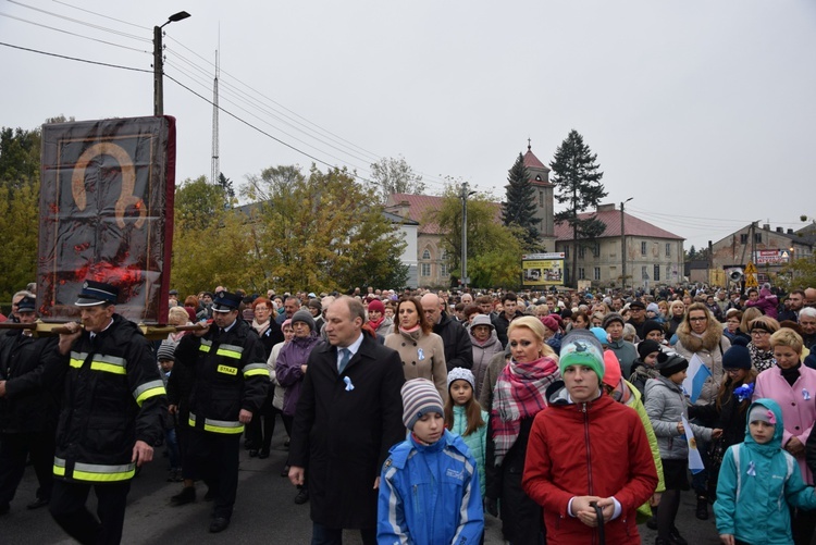 Powitanie ikony MB Częstochowskiej na Sójczym Wzgórzu