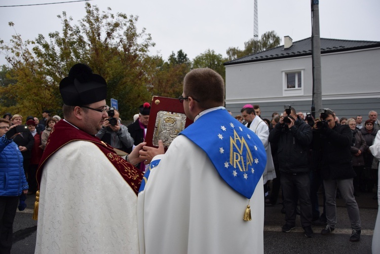 Powitanie ikony MB Częstochowskiej na Sójczym Wzgórzu