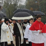 Powitanie ikony MB Częstochowskiej w parafii św. Jakuba w Skierniewicach