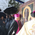 Powitanie ikony MB Częstochowskiej w parafii św. Jakuba w Skierniewicach