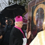 Powitanie ikony MB Częstochowskiej w parafii św. Jakuba w Skierniewicach