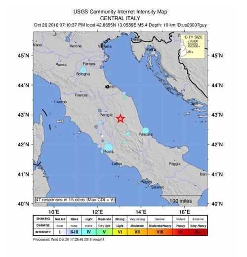 Trzęsienie ziemi w środkowych Włoszech
