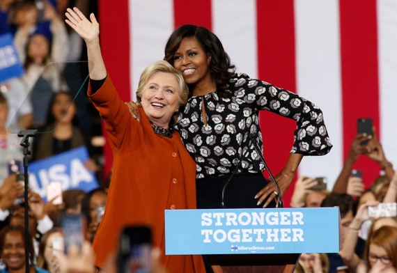 Michelle Obama i Hillary Clinton po raz pierwszy razem w kampanii