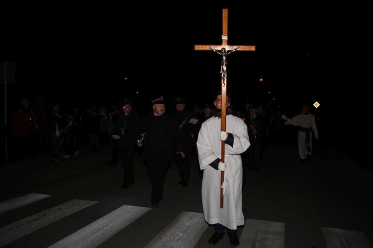 Powitanie ikony MB Częstochowskiej w parafii Miłosierdzia Bożego w Skierniewicach