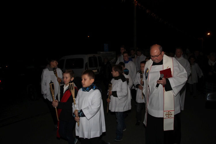 Powitanie ikony MB Częstochowskiej w parafii Miłosierdzia Bożego w Skierniewicach