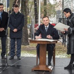 Wmurowanie kamienia węgielnego pod Muzeum Piłsudskiego