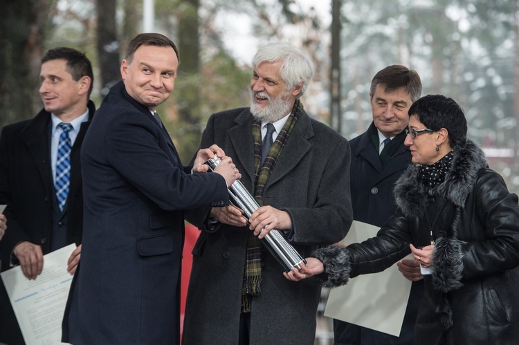 Wmurowanie kamienia węgielnego pod Muzeum Piłsudskiego