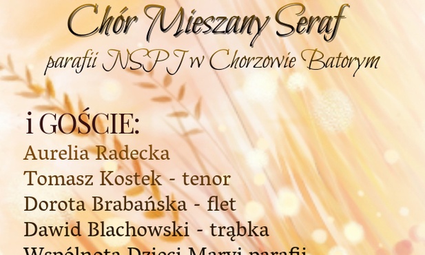 Koncert chóru SERAF i nabór nowych śpiewaków, Chorzów, 20 listopada