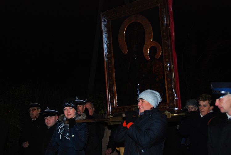 Powitanie ikony MB Częstochowskiej w Babsku