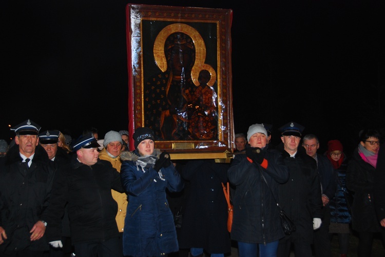 Powitanie ikony MB Częstochowskiej w Babsku