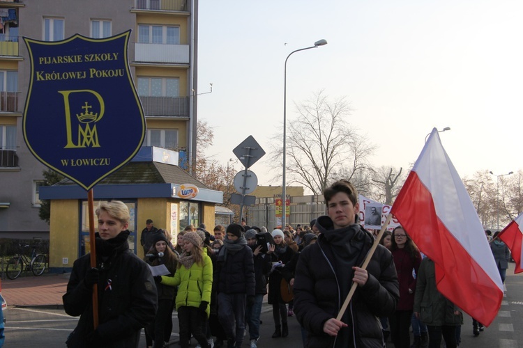 Marsz patriotyczny w Łowiczu