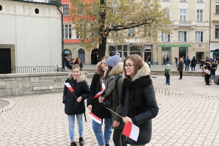 Pochód patriotyczny Kraków 11 listopada 2016