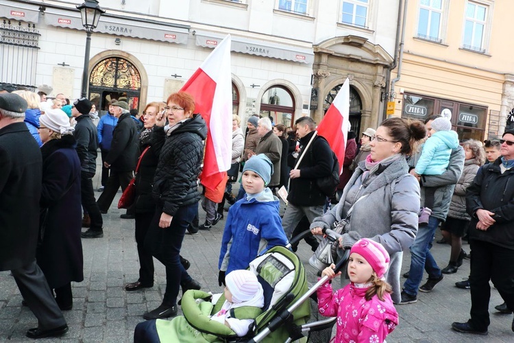 Pochód patriotyczny Kraków 11 listopada 2016