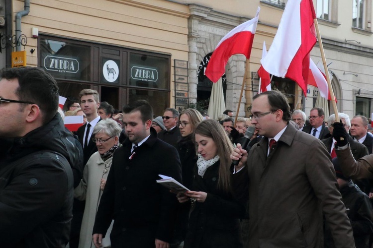 Pochód patriotyczny Kraków 11 listopada 2016