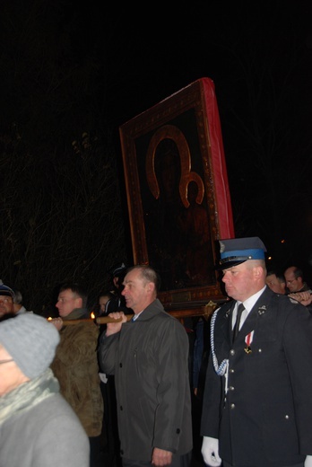 Powitanie ikony MB Częstochowskiej w Sadkowicach