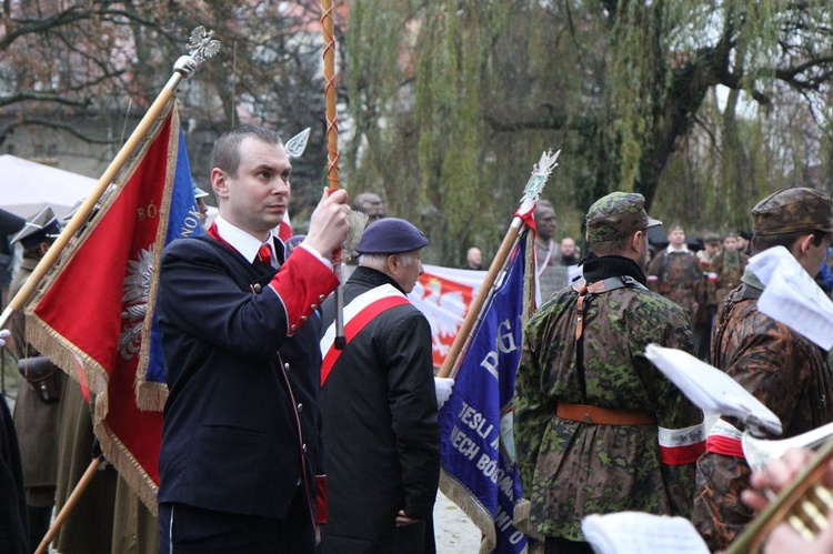 Odłonięcie pomników Żołnierzy Niezłomnych