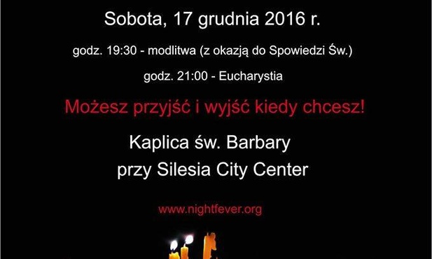 Nightfever i Noc Konfesjonałów, Katowice, 17 grudnia