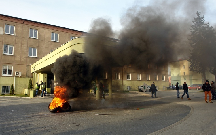 Protest górników KWK Makoszowy