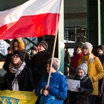 Protest górników w Suszcu