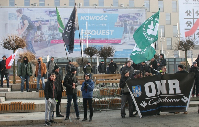 Antyislamska demonstracja ONR w Katowicach