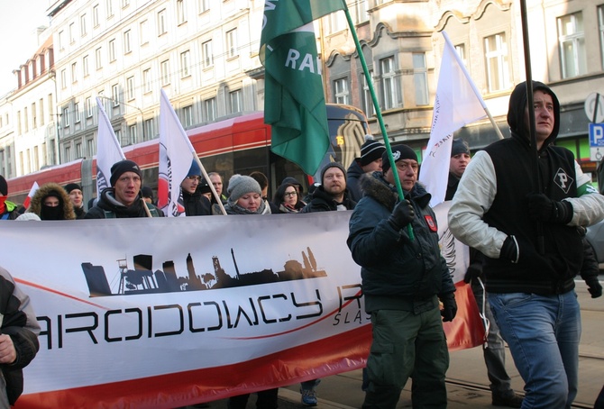 Antyislamska demonstracja ONR w Katowicach