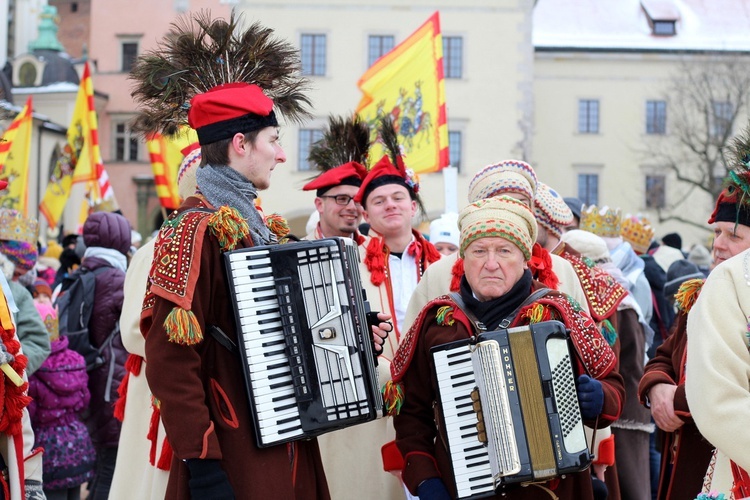 Orszak Trzech Króli - Kraków 2017 człon czerwony