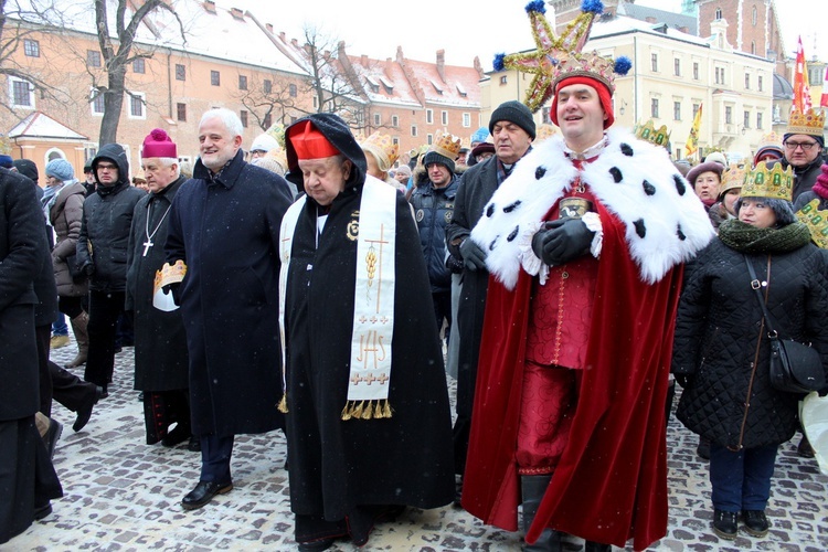 Orszak Trzech Króli - Kraków 2017 człon czerwony