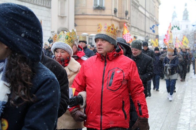 Orszak Trzech Króli - Kraków 2017 człon czerwony