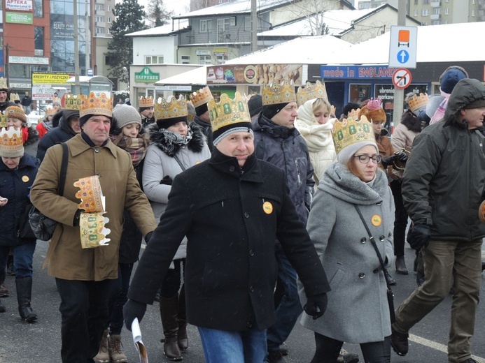 6. Orszak Trzech Króli w Bielsku-Białej - na trasie AD 2017