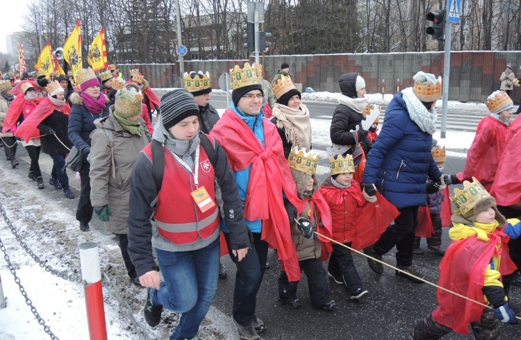 6. Orszak Trzech Króli w Bielsku-Białej - na trasie AD 2017