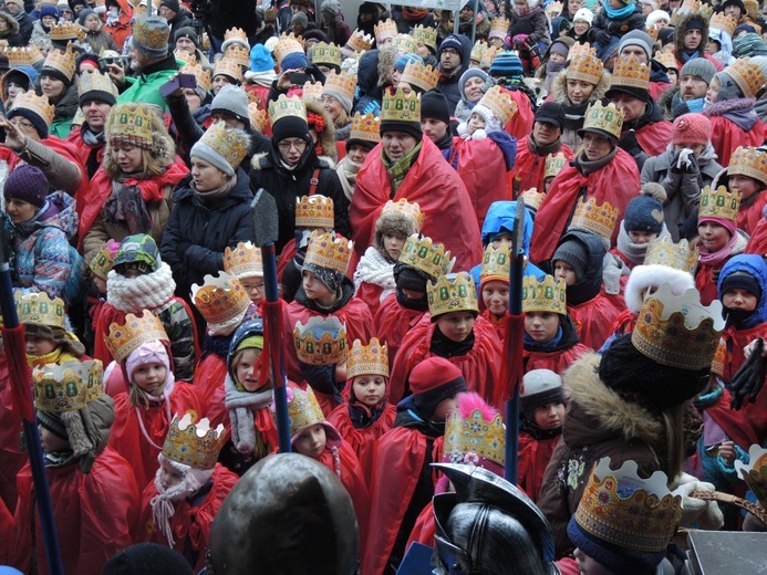 6. Orszak Trzech Króli w Bielsku-Białej - na Rynku AD 2017