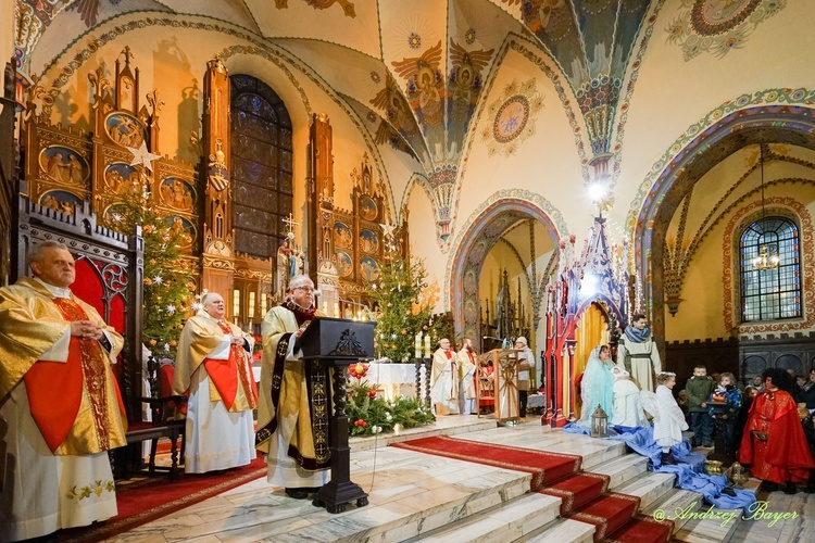 Ciechanów, 6.01.2017. Msza św. na zakończenie Orszaku Trzech Króli