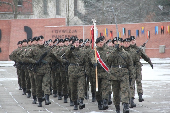 Powitanie żołnierzy amerykańskich w Żaganiu
