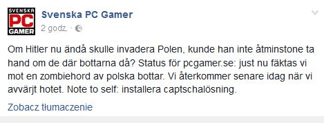 "Jak Hitler zaatakował Polskę, nie mógł się zająć botami z Polski?"