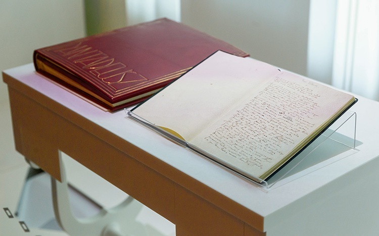 Rękopis „Pana Tadeusza” składa się z 48-kartkowego zeszytu  i 91 luźnych kartek oprawionych w skórę.