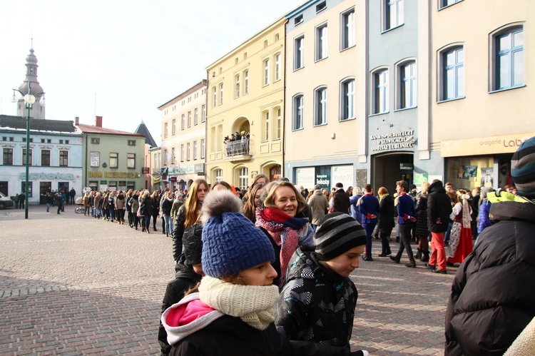 Polonez na rynku w Lublińcu