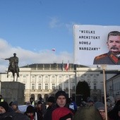 Manifestacja przeciwko ustawie metropolitalnej