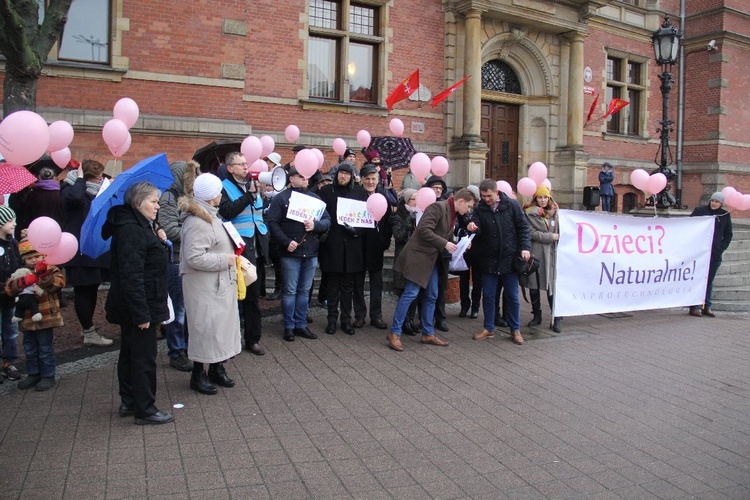 Protest przeciwko programowi in vitro