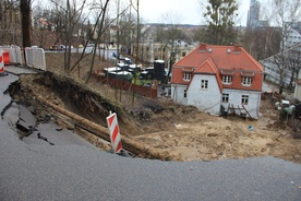 Osunięta skarpa przy ul. Sienkiewicza