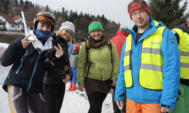 Całe rodziny przybyły na stok w Brennej