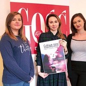 ▲	Na spotkanie zapraszają (od lewej): Klaudia Miśkiewicz, Ilona Chodowicz i Dominika Brdak.