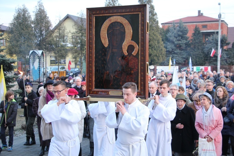 Powitanie ikony MB Częstochowskiej w Sochaczewie-Boryszewie