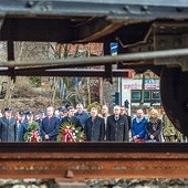 Uroczystości pod pomnikiem Ofiar Tragedii Górnośląskiej.