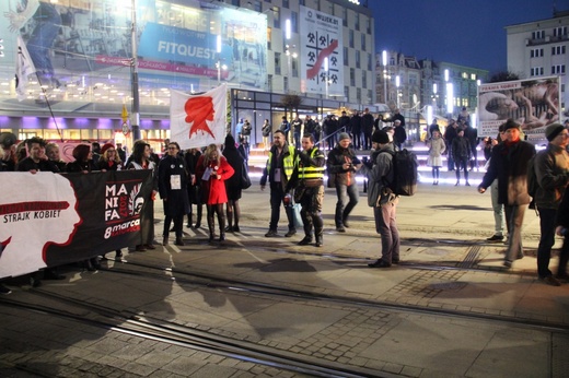 "Manifa" i "Strajk kobiet" w Katowicach