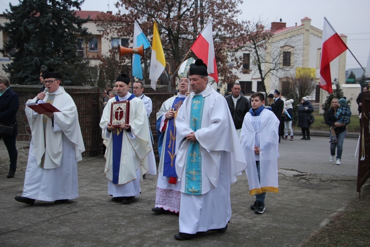 Powitanie ikony MB Częstochowskiej w Rybnie