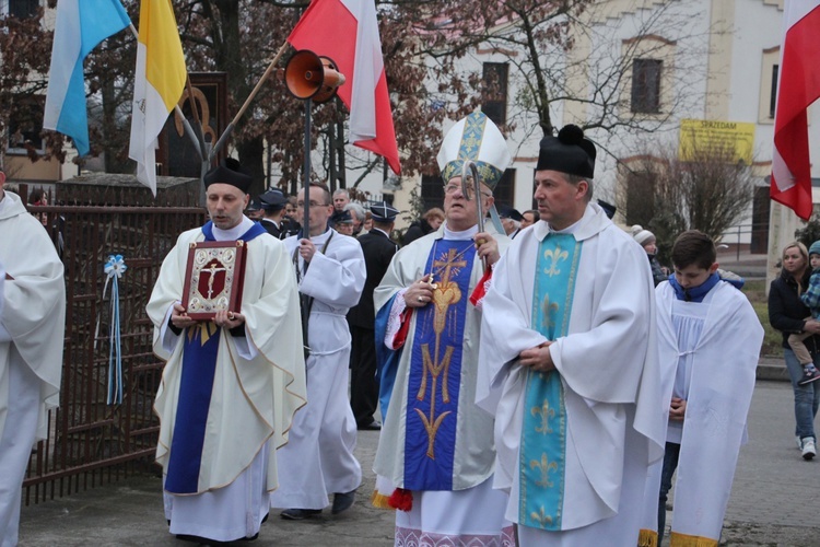 Powitanie ikony MB Częstochowskiej w Rybnie