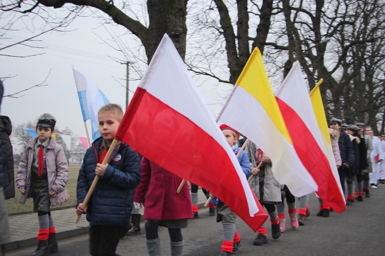 Powitanie ikony MB Częstochowskiej w Rybnie