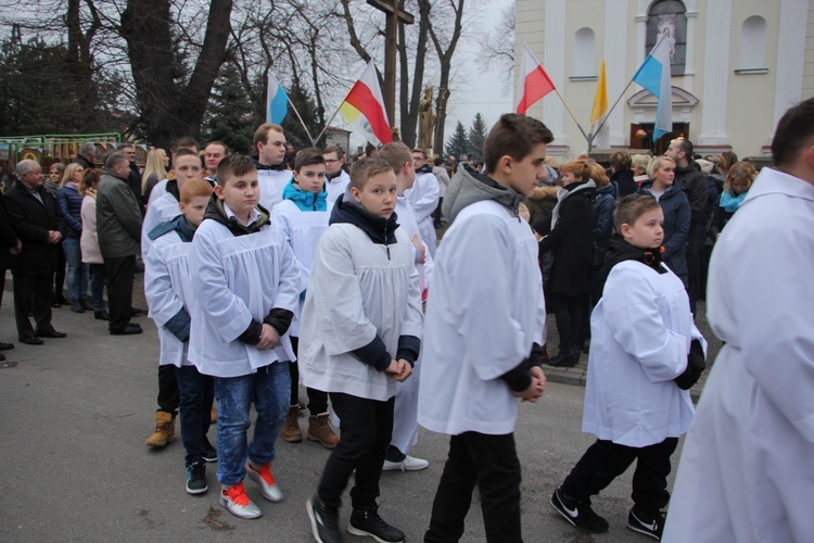 Powitanie ikony MB Częstochowskiej w Rybnie